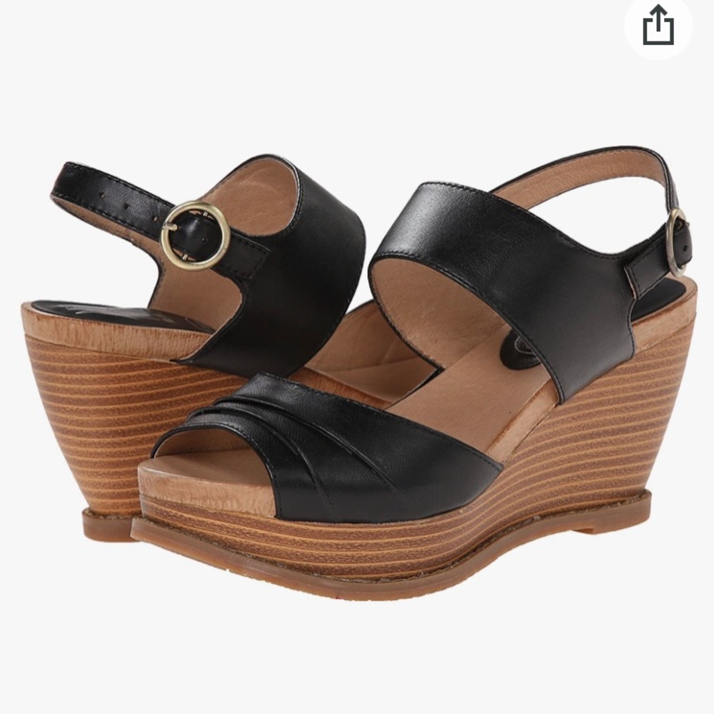 Miz Mooz Black Platform Sandals. Never Worn!